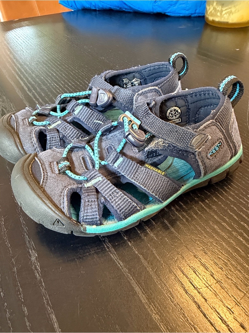 Keen Kids Navy and Teal Closed-Toe Sport Sandals